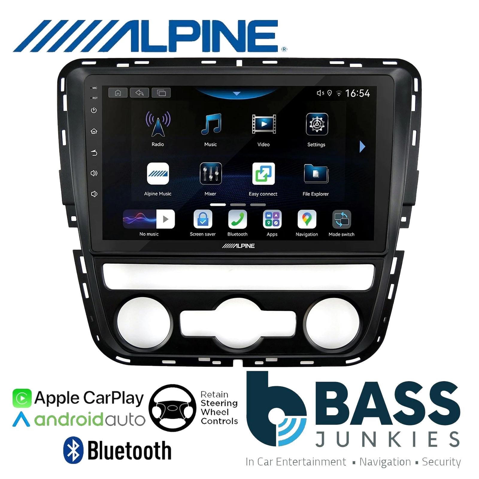 Alpine 9" CarPlay Android Car Stereo Kit For Volkswagen Passat Auto AC 12 - 15