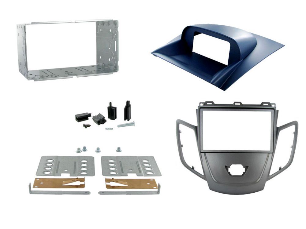 Connects2 CT23FD23 Ford Fiesta 2008 Onwards Car Stereo Double Din Fascia Panel & Cage Kit