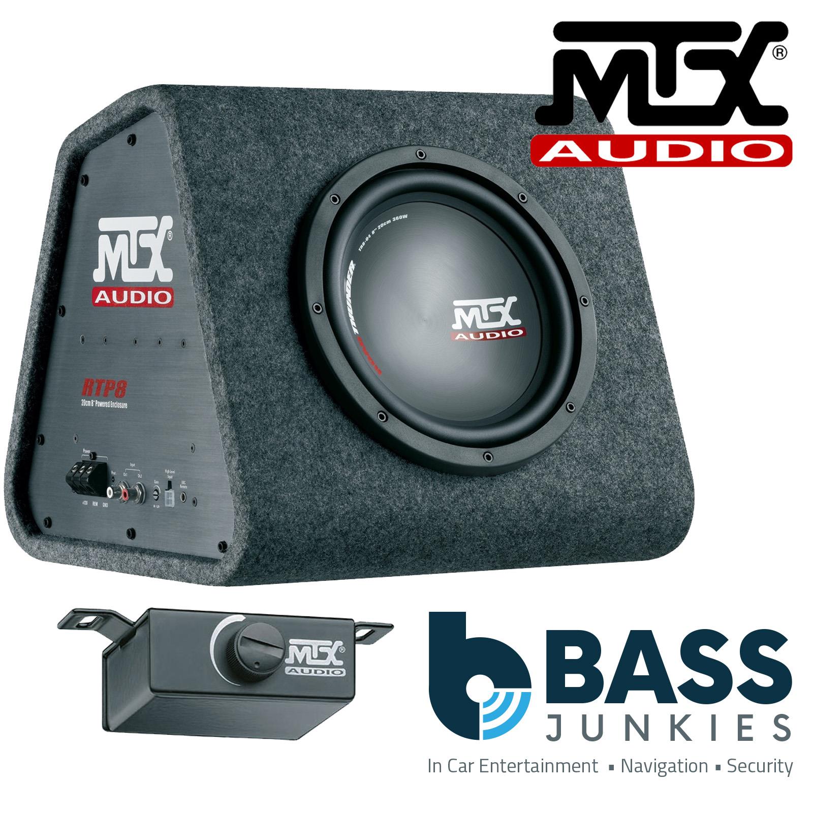 MTX RTP8 - 8" 360 Watts Road Thunder Car Amp Amplified Powered Vented Enclosure