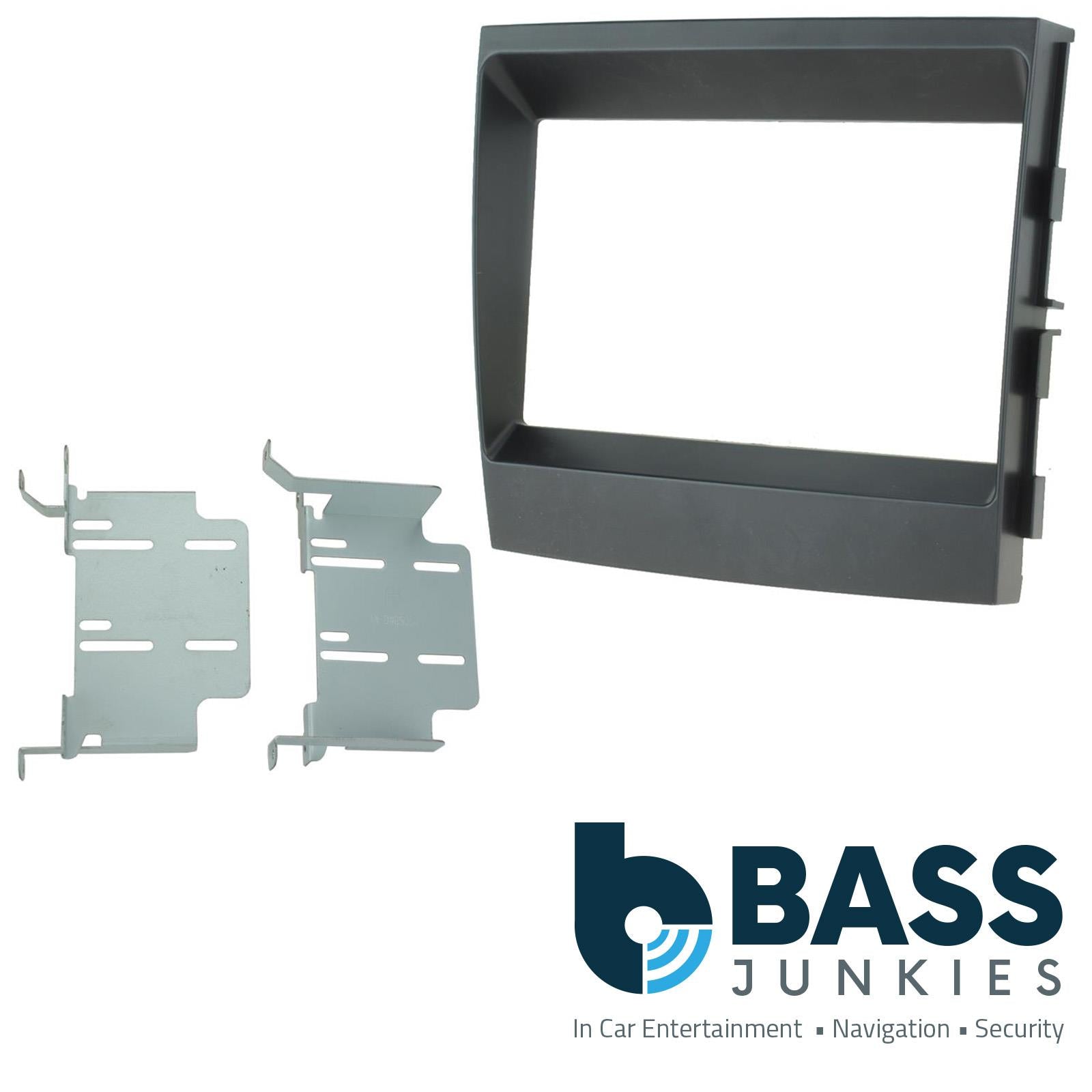 CT23PO08 Double Din Fascia Panel Black For Porsche Panamera 2009-2016 (970 G1)