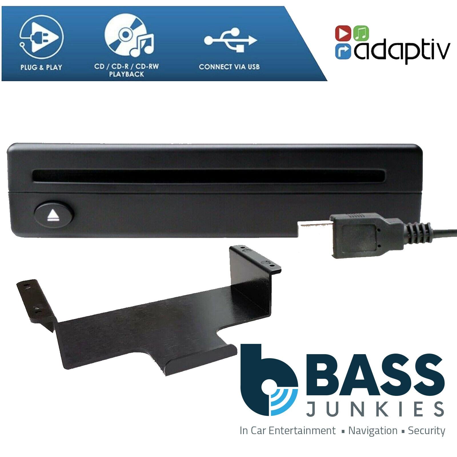 Retrofit USB Direct Plug & Play Add on CD Player for KIA Picanto MK3 2017 Onwards