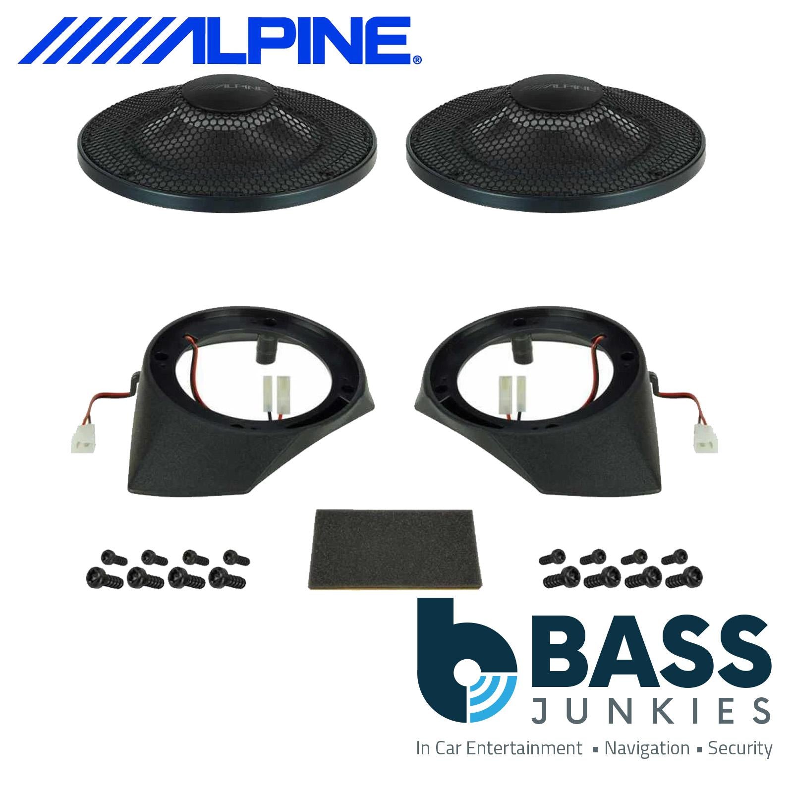 Alpine SPC-R100DU - Fiat Ducato3, Citroën Jumper2 & Peugeot Boxer2 Top Dash Radial Car Speakers Pair