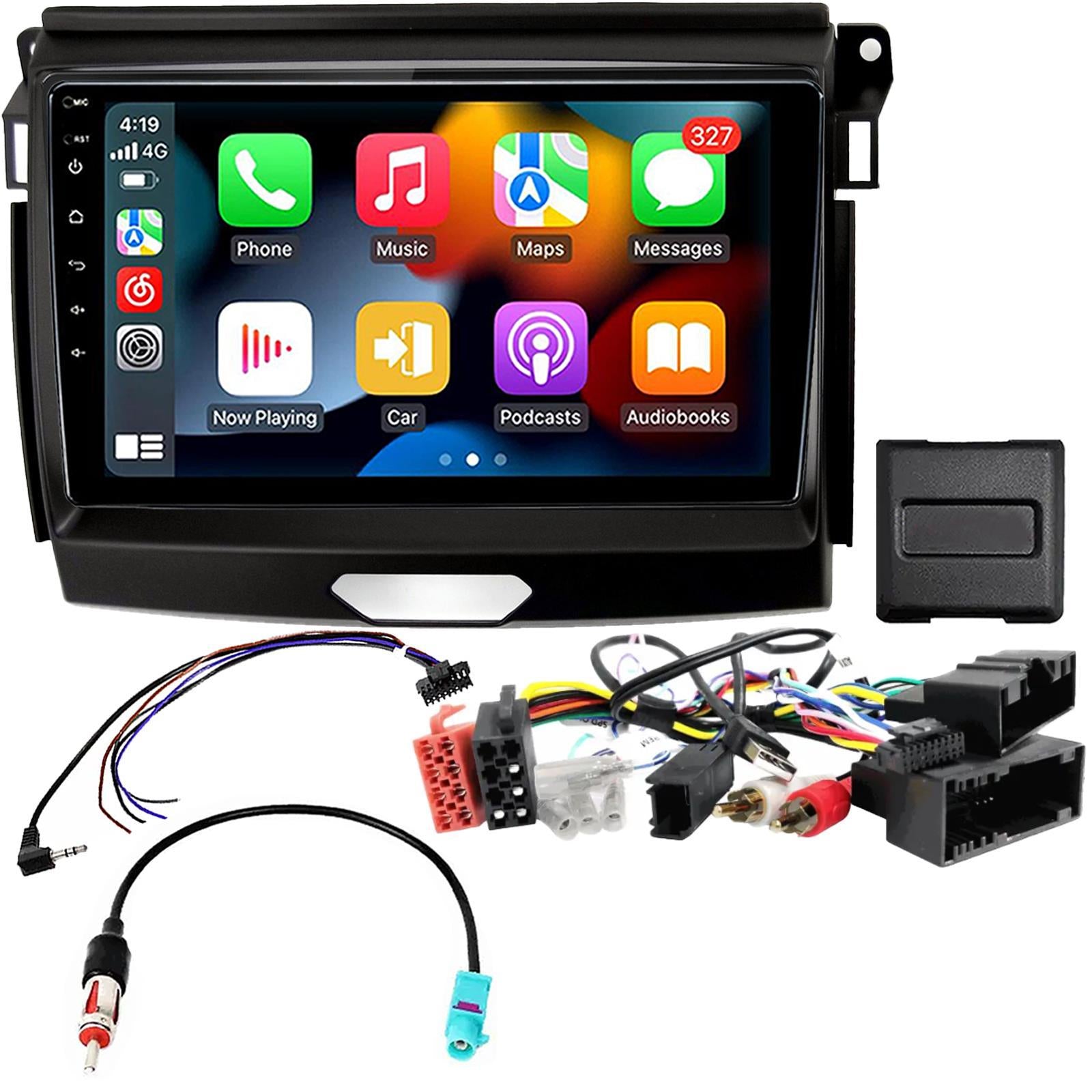 UPGRADED 9" CarPlay Android Car Stereo & Fitting Kit For Fiat 500 2012 Onwards