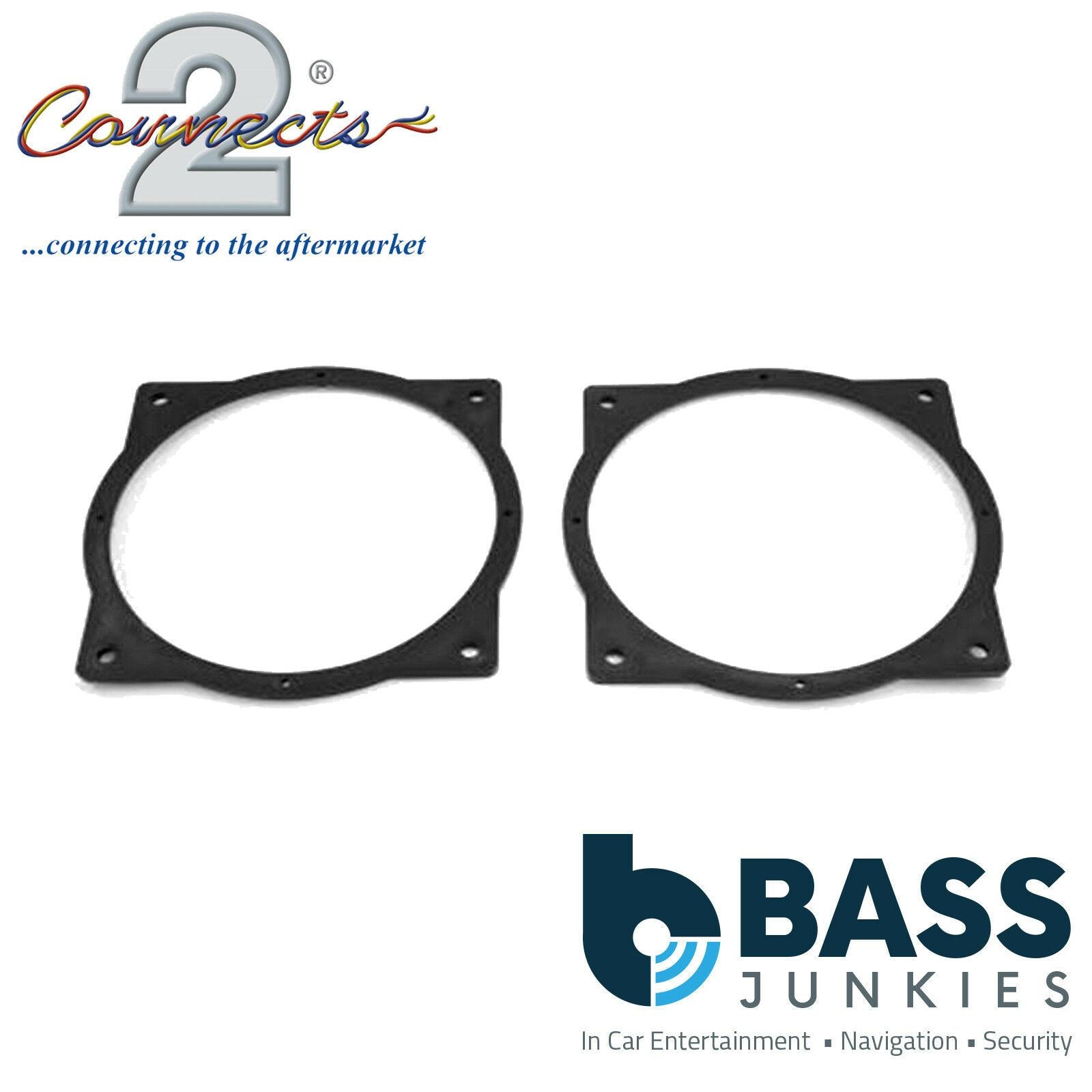 Connects2 CT25KI04 - Kia Carens 2013 Onwards 165mm 6.5" Front Car Speaker Adapter Brackets