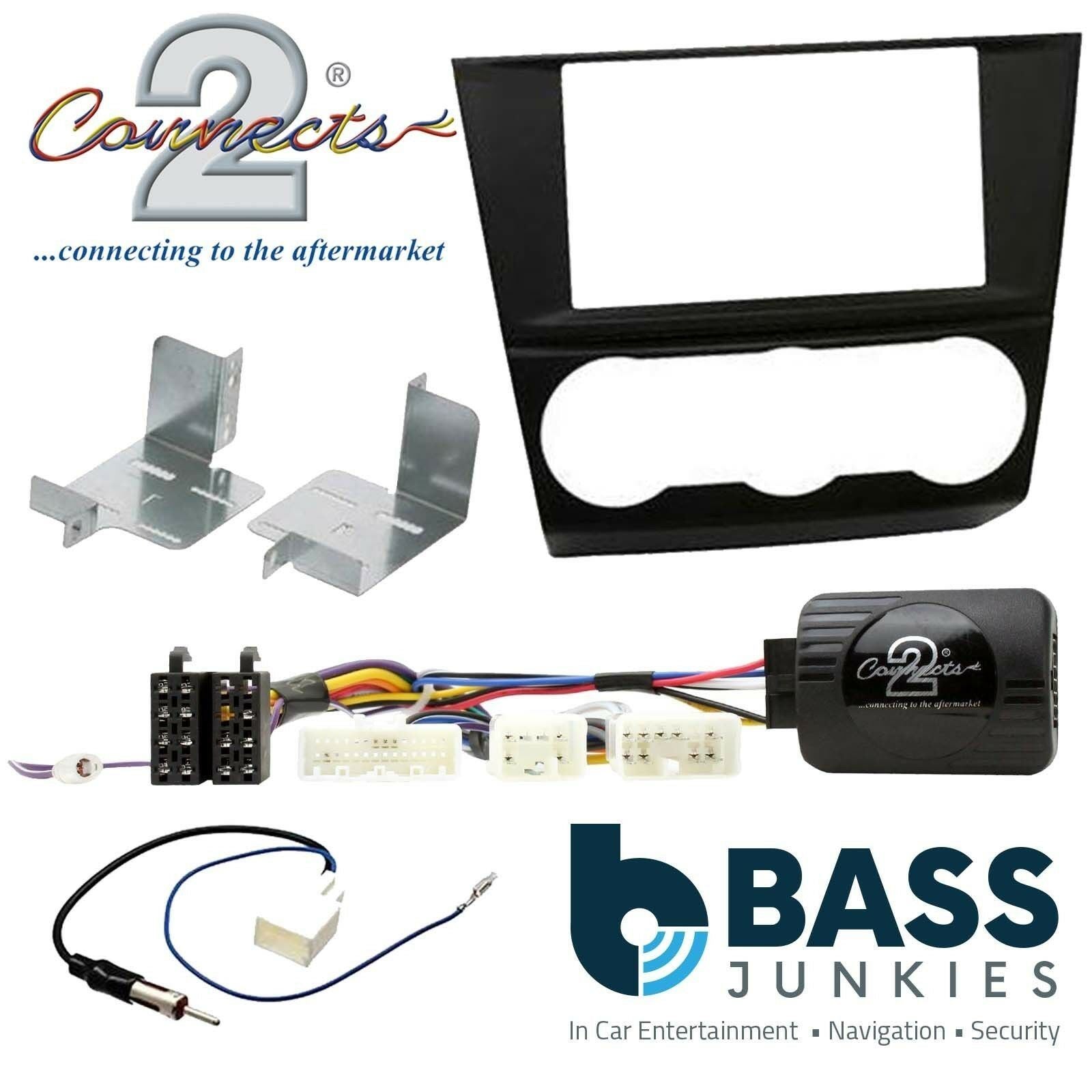 To Fit Subaru XV 2015 Car Double Din Fascia Steering Wheel Interface Kit CTKSU02