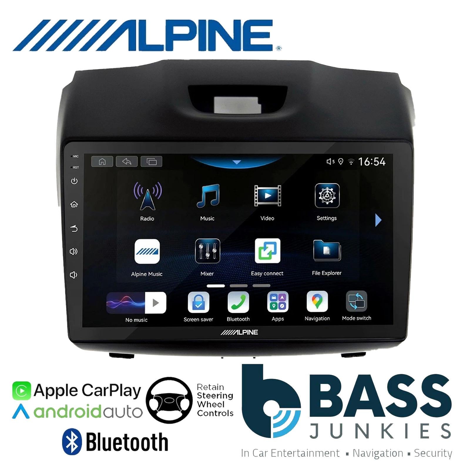 Alpine 9" CarPlay Android Car Stereo Fitting Kit For  Isuzu D Max 2012 Onwards