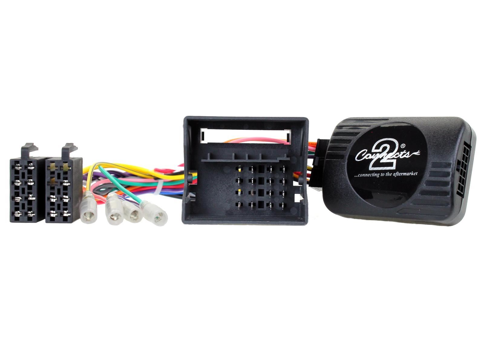 Connects2 CTKMB12 - Mercedes Benz A Class 2004 - 2012 Double Din Fascia & Steering Wheel Interface Installation Kit
