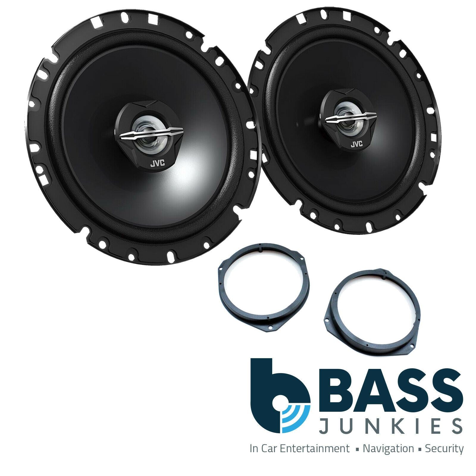 Alfa Romeo Giulietta 2010 JVC 6.5" 17cm 600 Watt 2 Way Front Rear Car Speakers