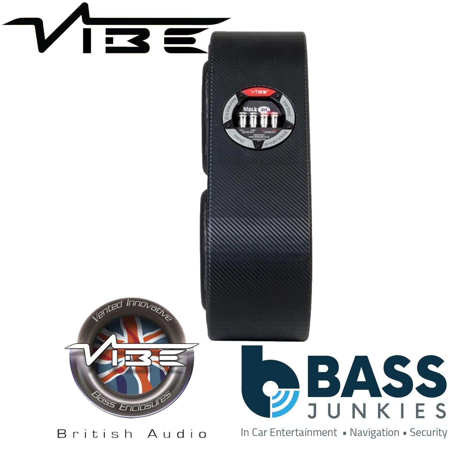 Vibe BLACKAIRP8-V6 8" 1500 Watts Passive Car Sub Bass Box & Vibe Powerbox Amplifier With Amp Kit