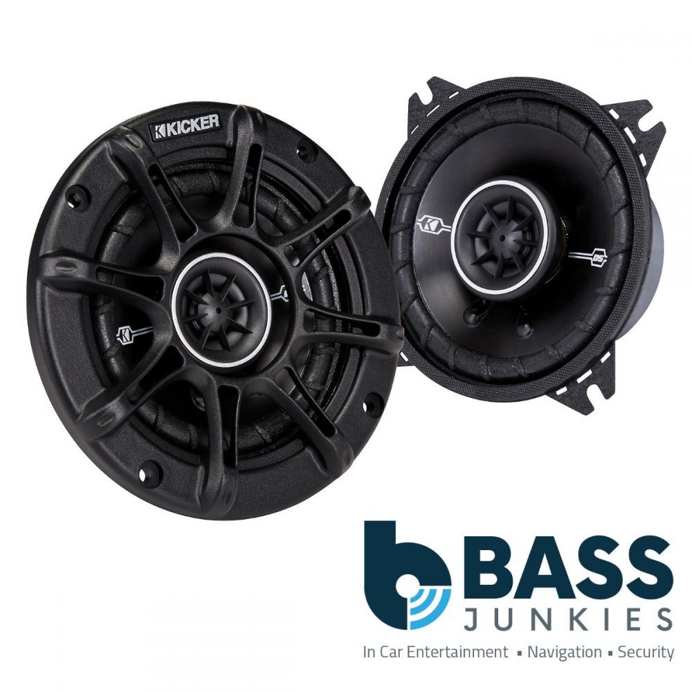 Kicker 41DSC44 4" inch 10cm 240 Watts a Pair 2 Way Car Coaxial Door Speakers