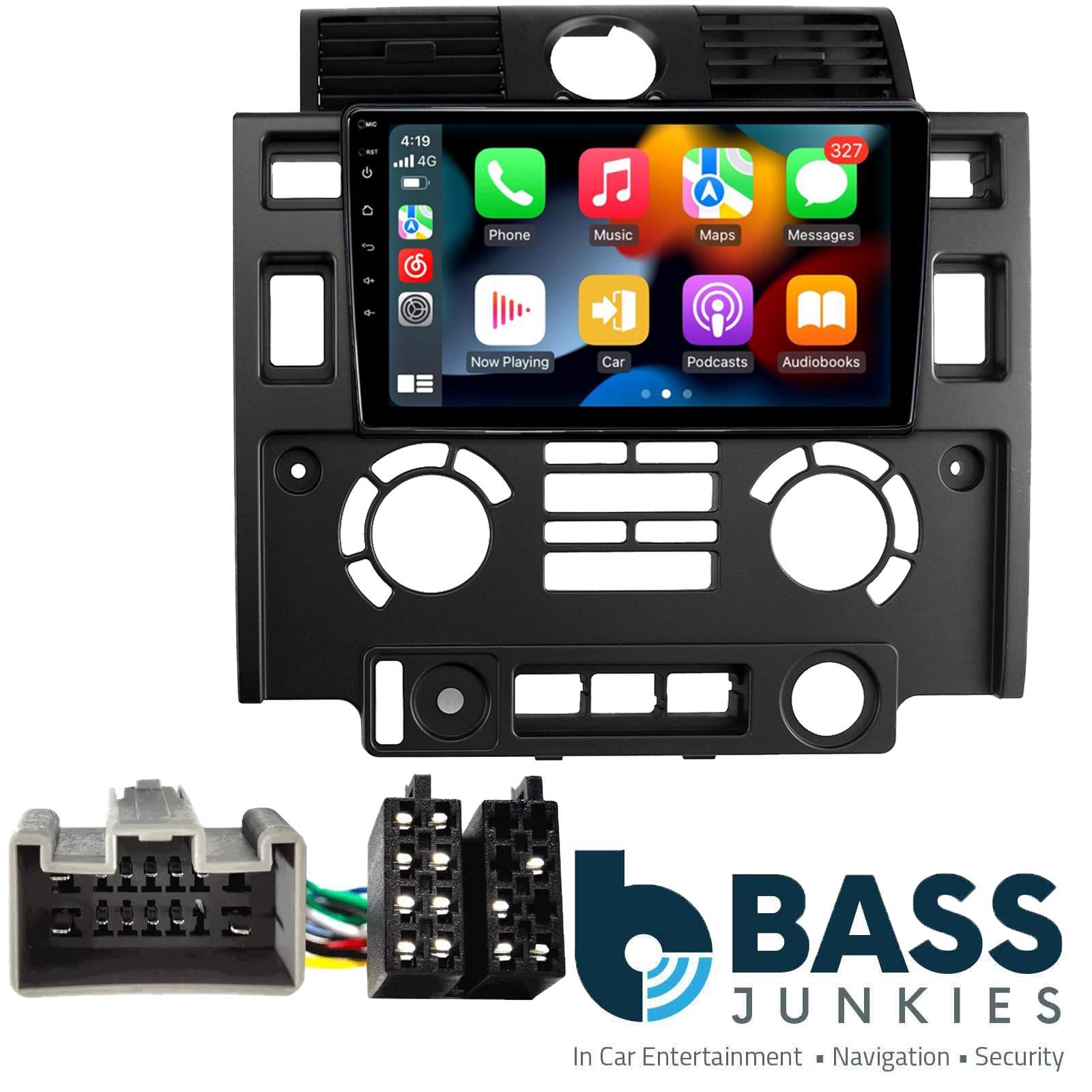 UPGRADED 9" CarPlay Android Car Stereo & Kit For LandRover Defender 90 2010 Onwards