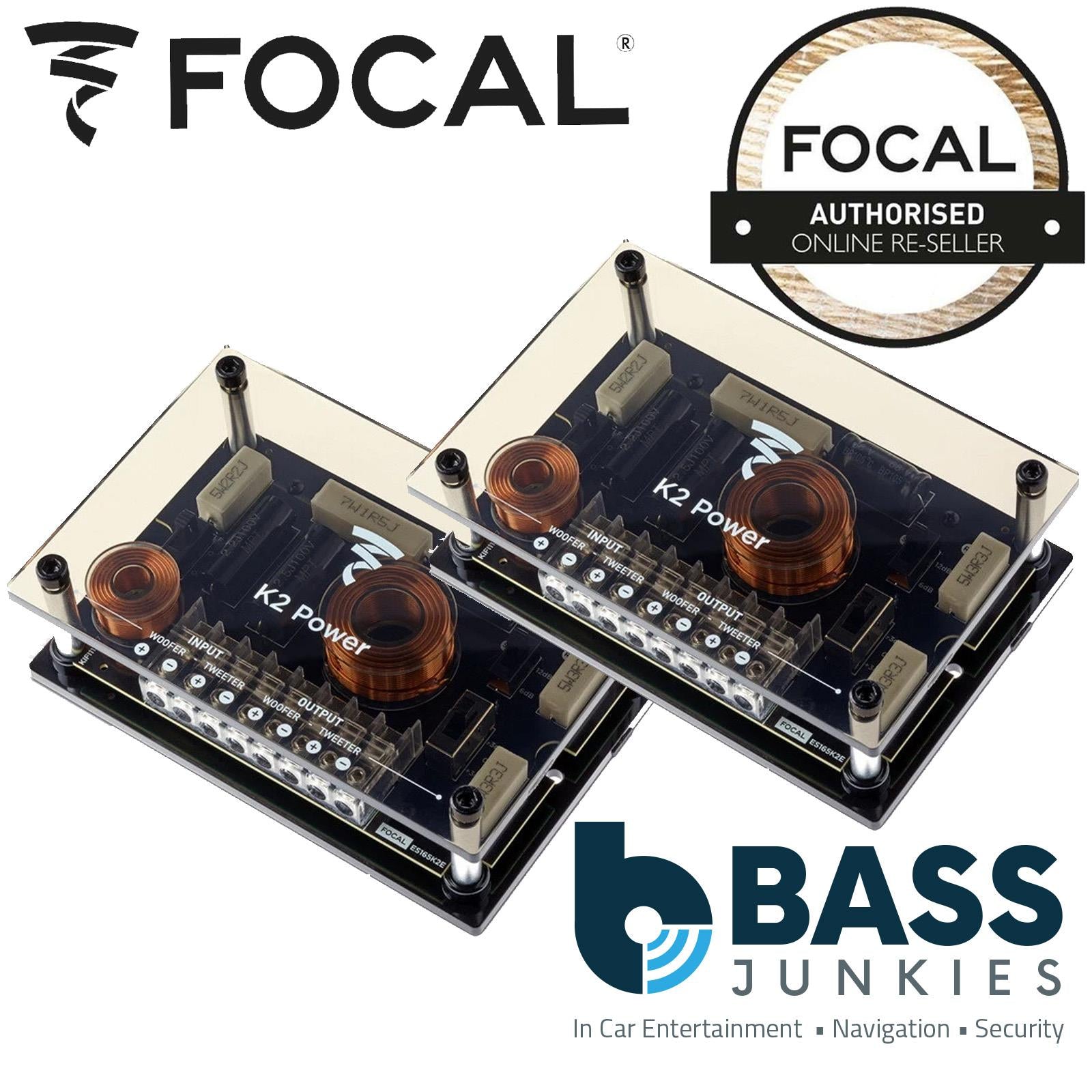 Focal ES165K2E - ELITE K2 Power, 200 Watts 165mm 6.5" 2 Way Component Kit Car Door Speakers