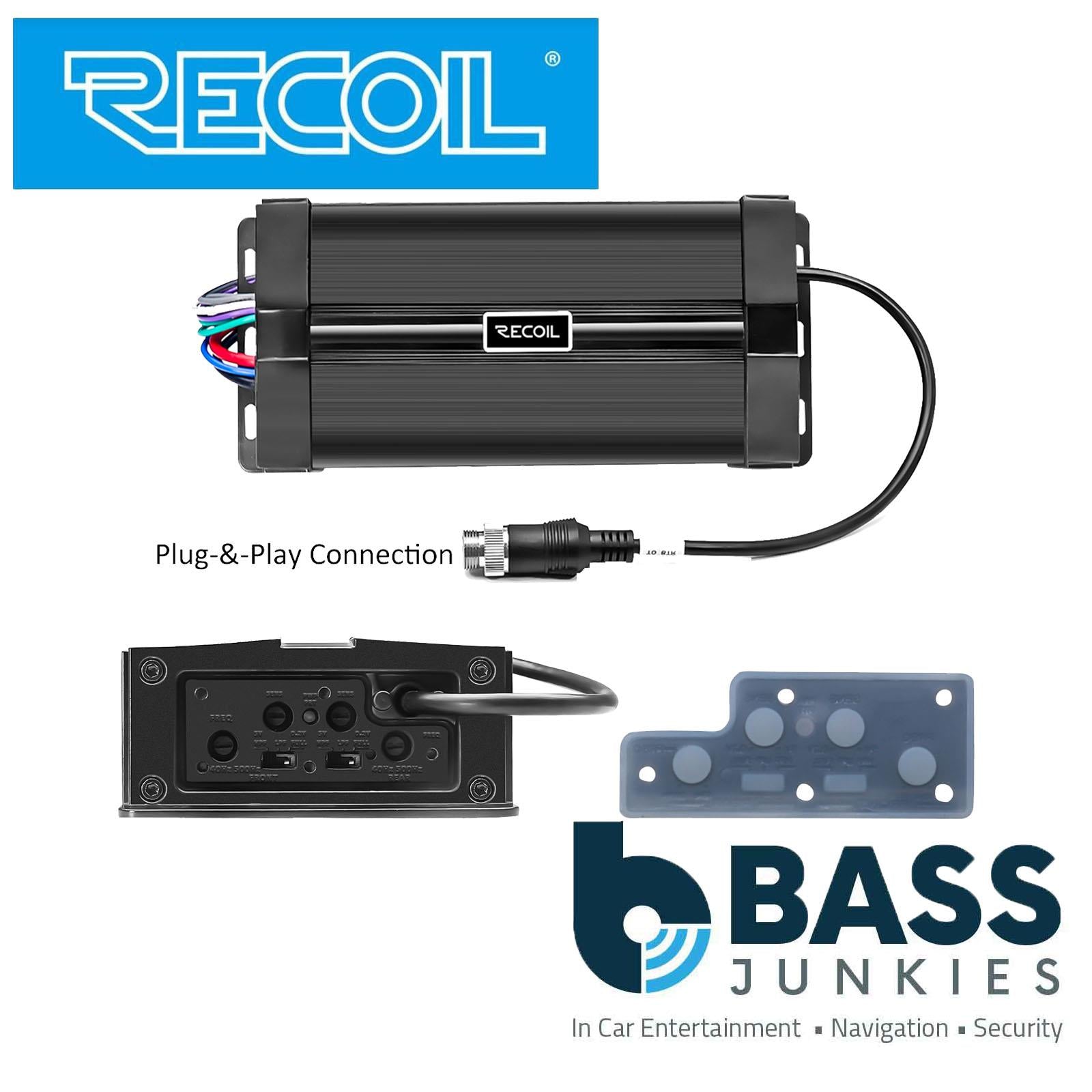 Recoil R4 - UTV ATV Marine & Power-Sports 4" 10cm 200 Watts Pair Pod Speaker