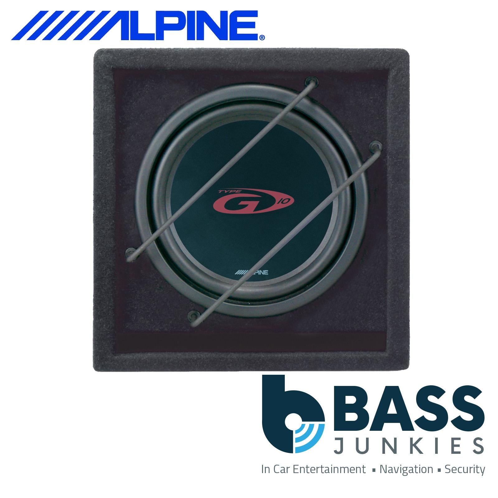 Alpine 10" 500 Watts Car Bass Box & 550 Watts Amplifier & Full Amp Kit Package