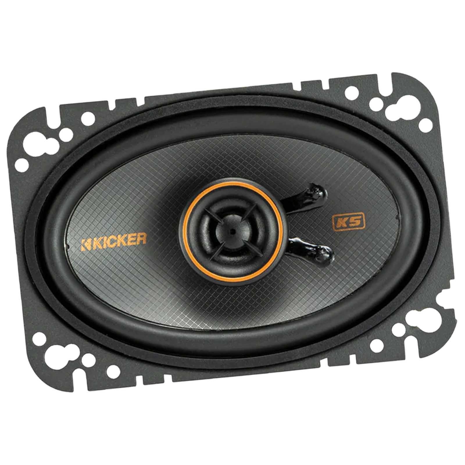 Kicker 51KSC4604 - 4x6" 150 Watts 2-Way Coaxial Front Rear Door Car Speakers