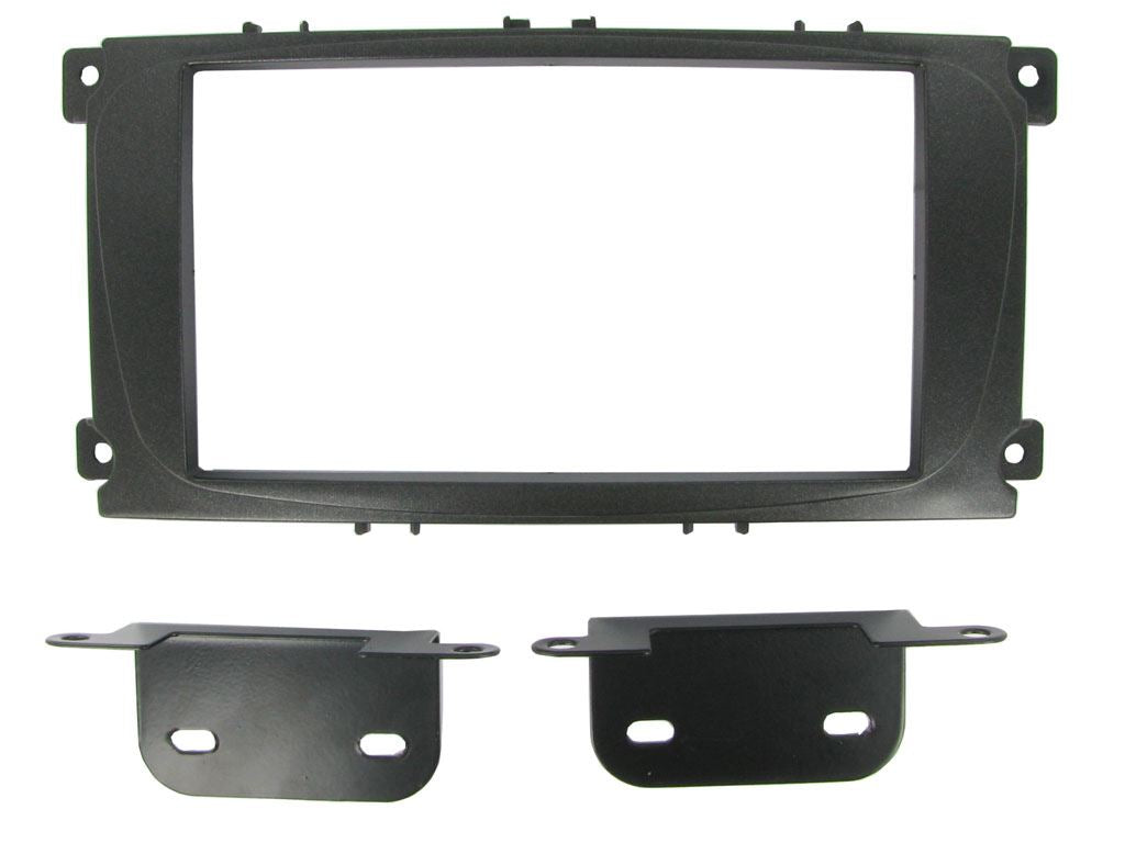 Ford Mondeo 2007-2014 Double Din Black Fascia SWC CTK FITTING KIT