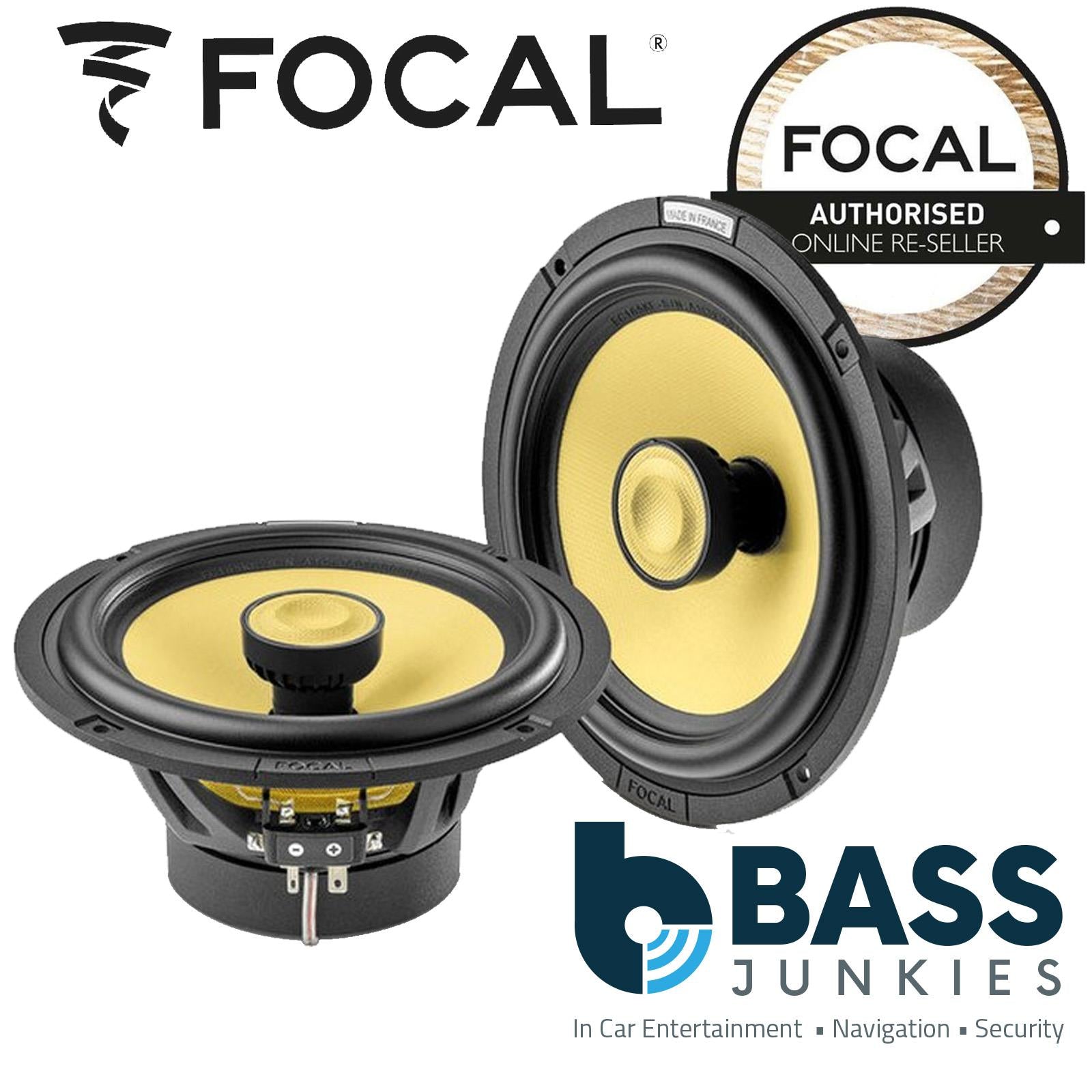 Focal EC165KE - ELITE K2 Power 160 Watts 17cm 6.5" 2 Way Coaxial Car Door Speakers
