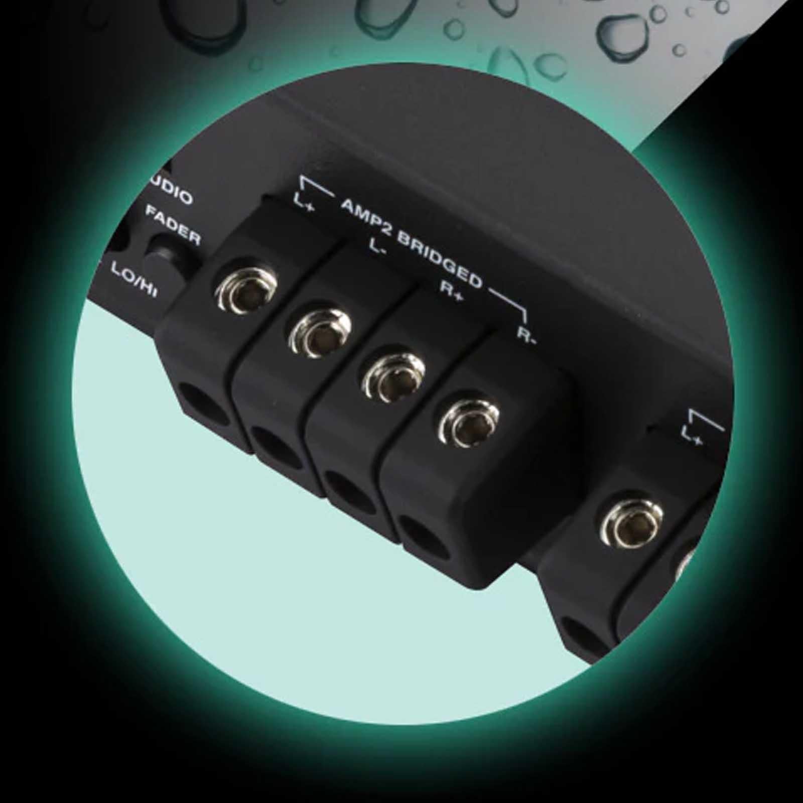 Kicker 48KXMA8008 - 800 Watts 8 Channel Class D Marine Amp Amplifier