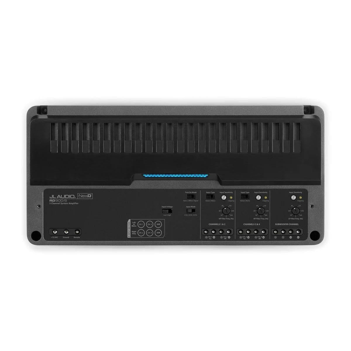 JL Audio RD900/5+ - 900 Watts 5 Channel Class D Car Speaker & Subwoofer Amplifier