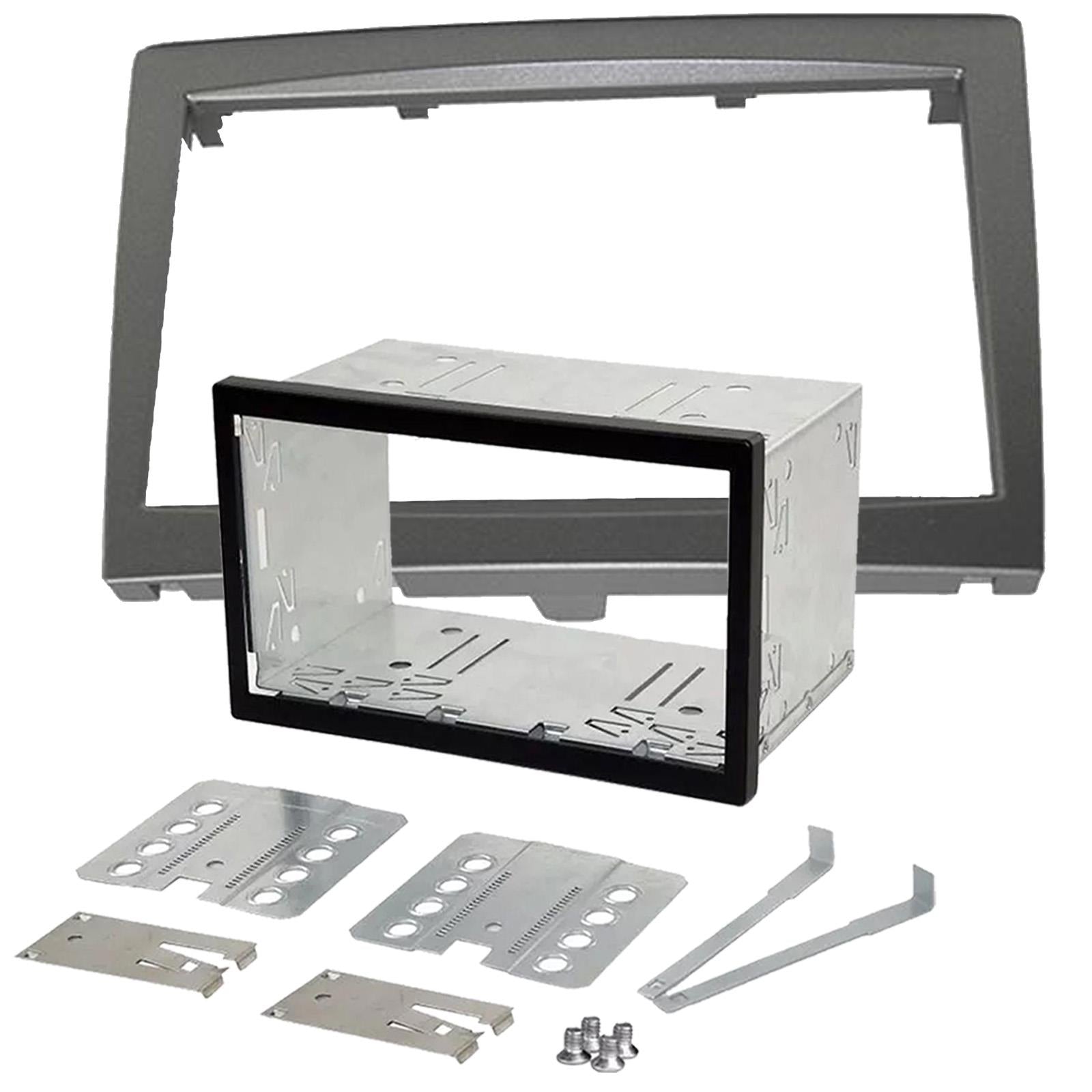 Connects2 CT23PO03 Porsche 911 Boxster Cayman Car Stereo Grey Double Din Fascia Panel