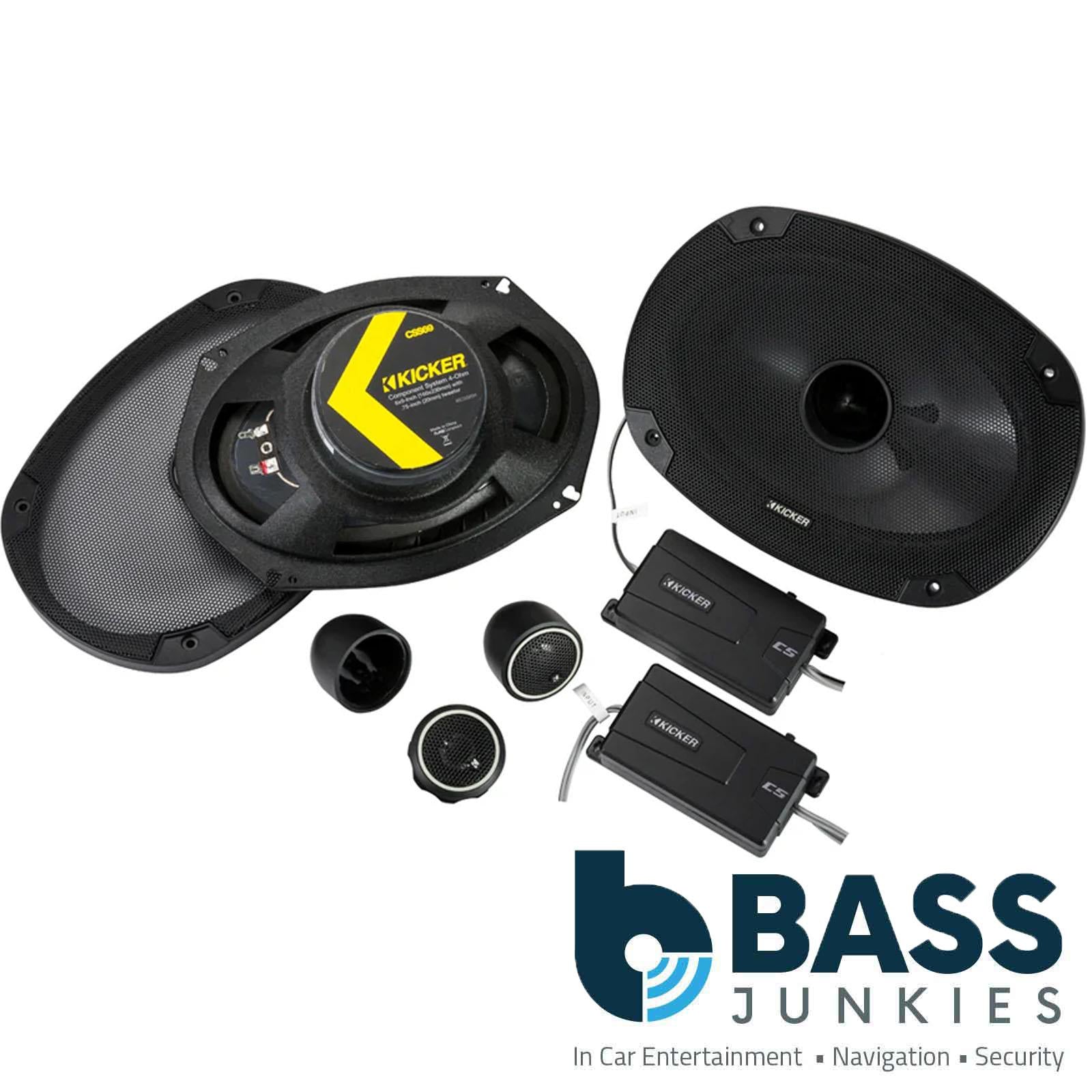 Kicker 46CSS694 CS-Series CSS69 6x9-Inch (160x230mm) Component System with .75-inch tweeters, 4-Ohm (Pair)