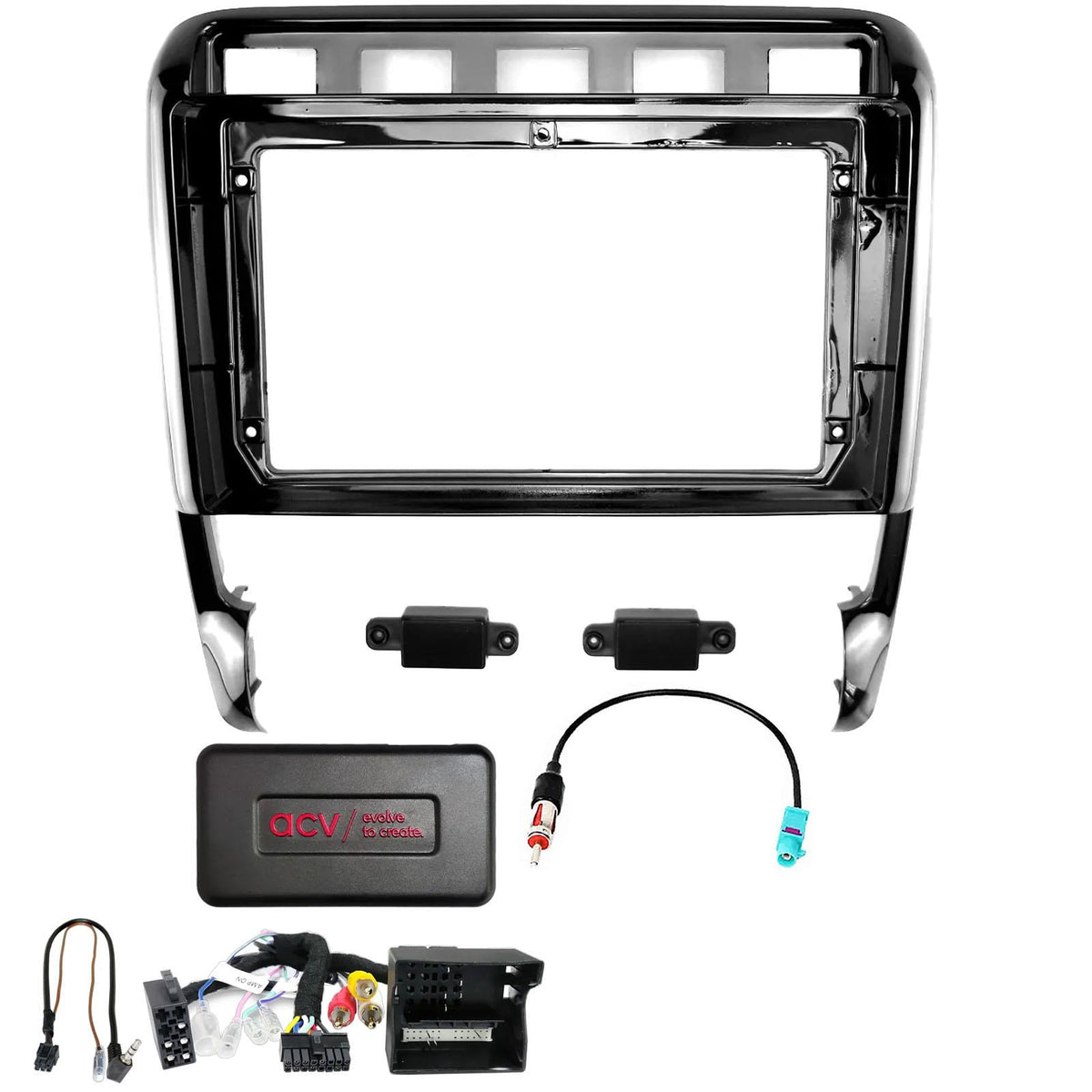 For Porsche Cayenne 2009 On 9" Android Fascia & CAN Bus MOST Amplified Fitting Kit