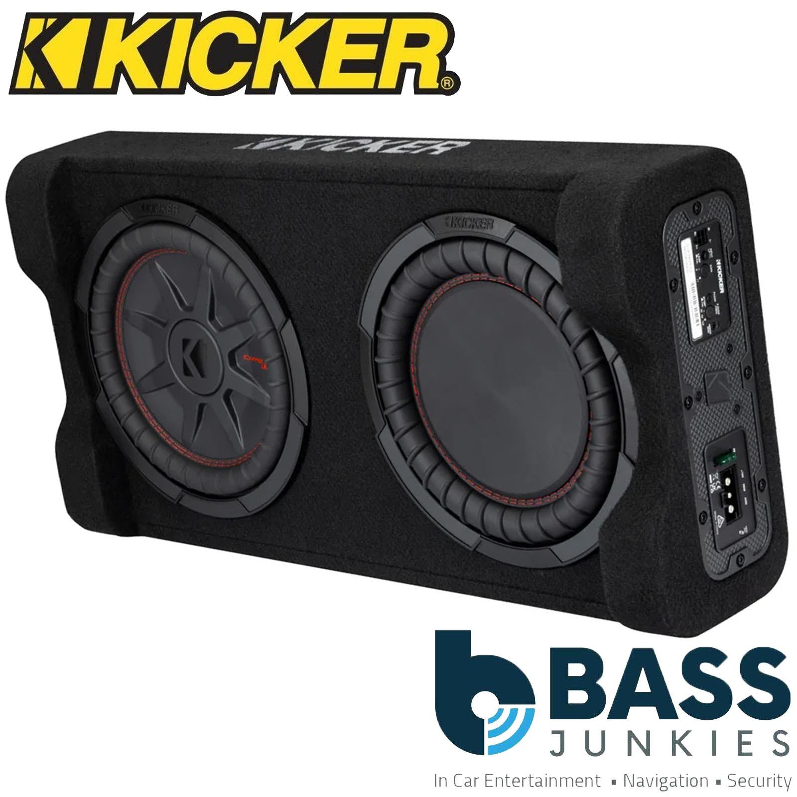 Kicker 51PTRTP12 - 500W Powered 12" CompRT Down Firing Car Subwoofer Enclosure