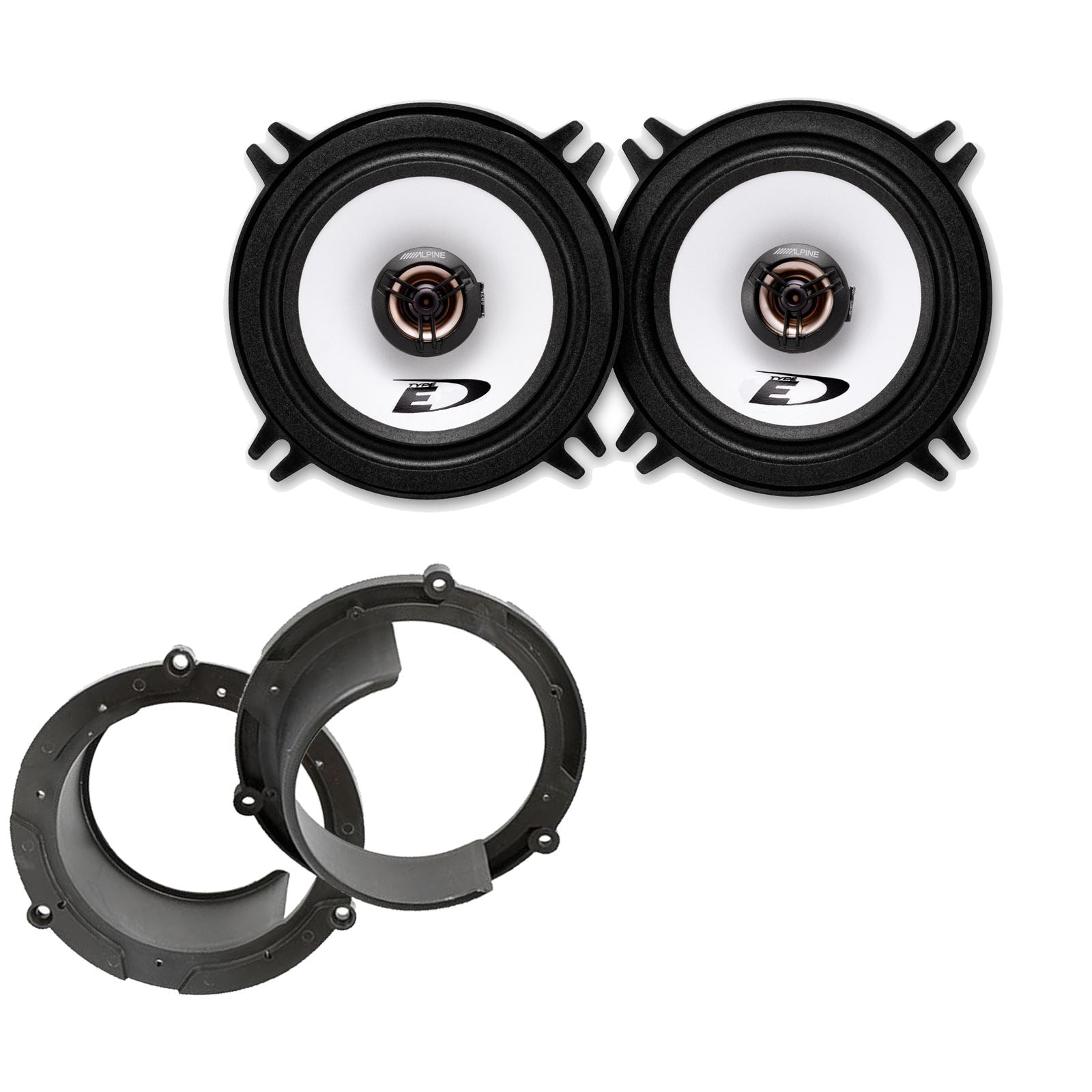 Alpine SXE-1325S 2-Way 130mm/13cm/5.25" Coaxial Speakers (Per Pair 400 Watts) Fits Honda Accord 1999-03
