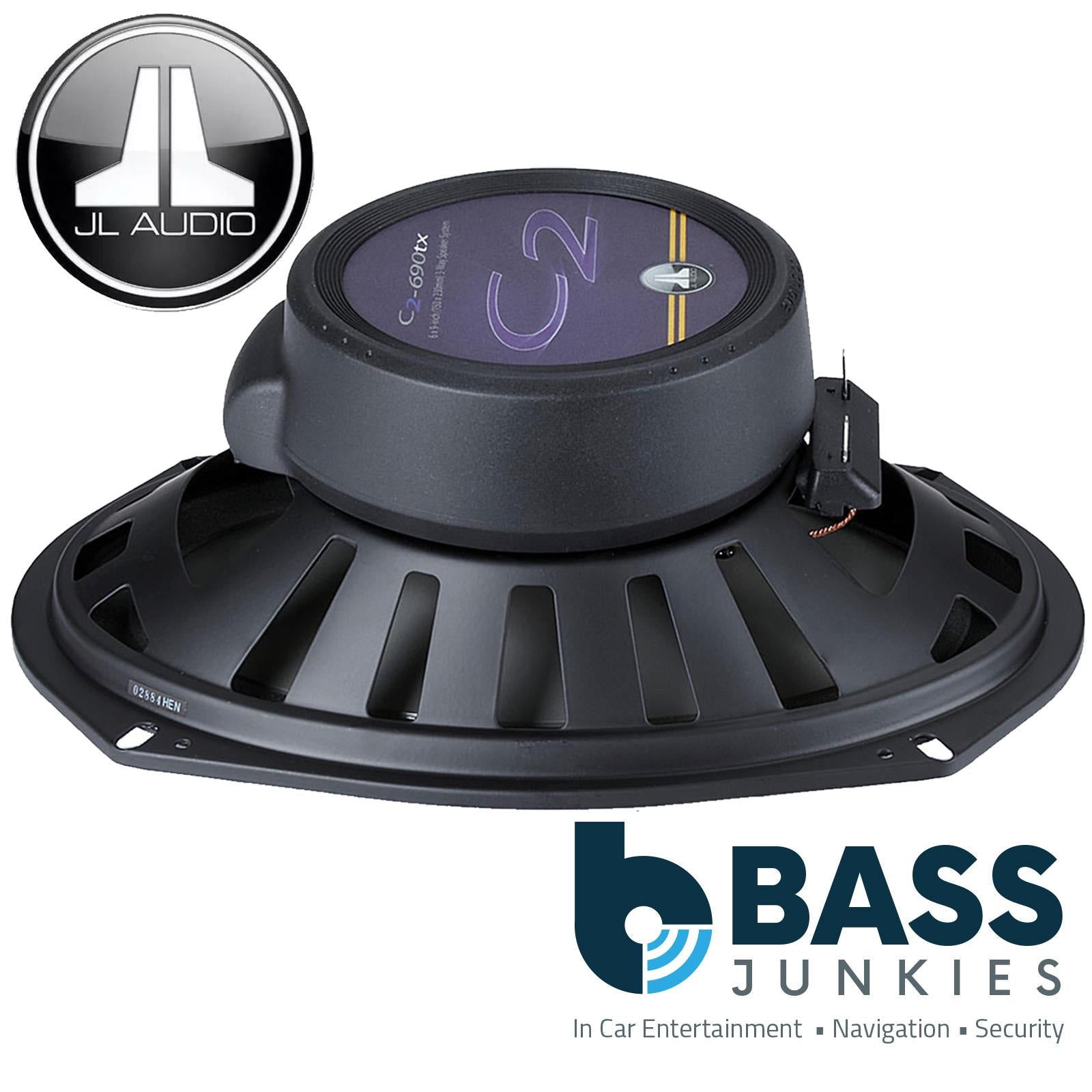 JL Audio C2-690TX - 6 x 9" 280 Watts a Pair 3 Way Coaxial Parcel Shelf Car Speakers