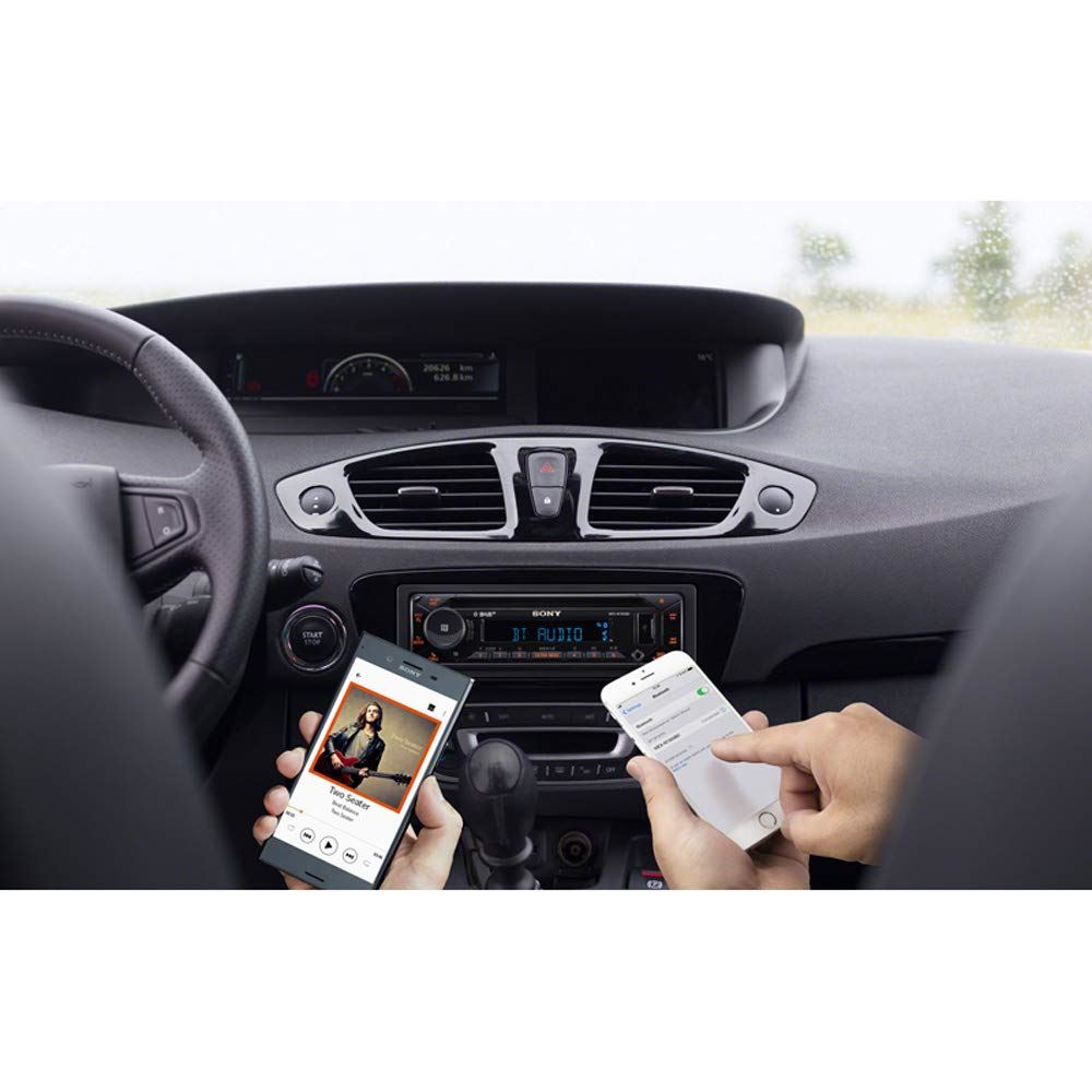 Sony MEX-N7300BD Multi Colour Display Car Stereo (DAB | Radio | CD | MP3 | Bluetooth | USB | Aux-In) Allows iPhone and iPod control through USB. Amplified 4x 55watts. Plays MP3, WMA, FLAC and AAC