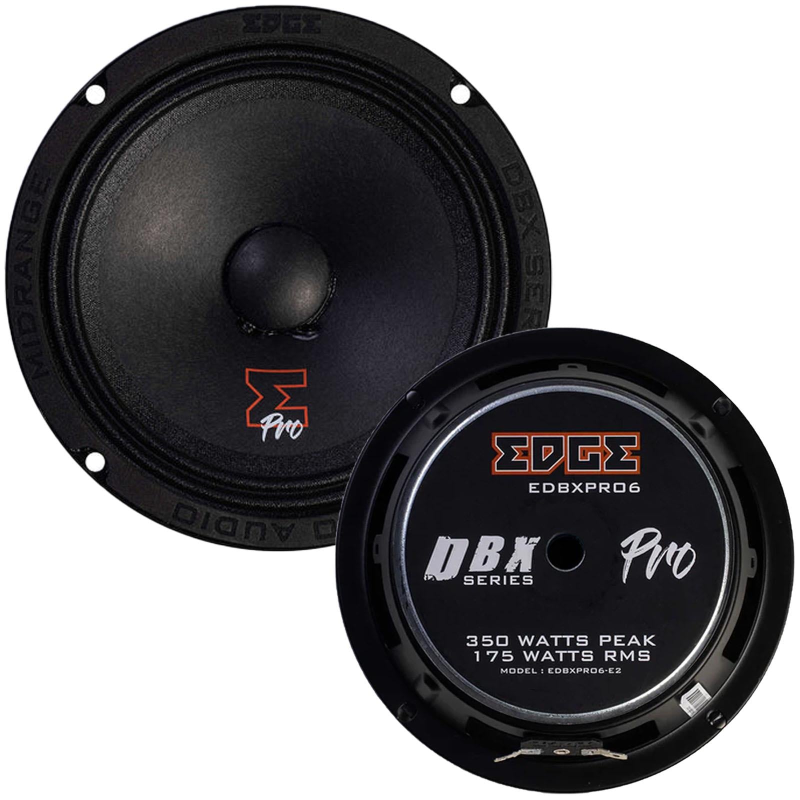 Edge EDBXPRO6-E2 - 6.5" 700 Watts 2-Way Coaxial Front Rear Car Door Speakers
