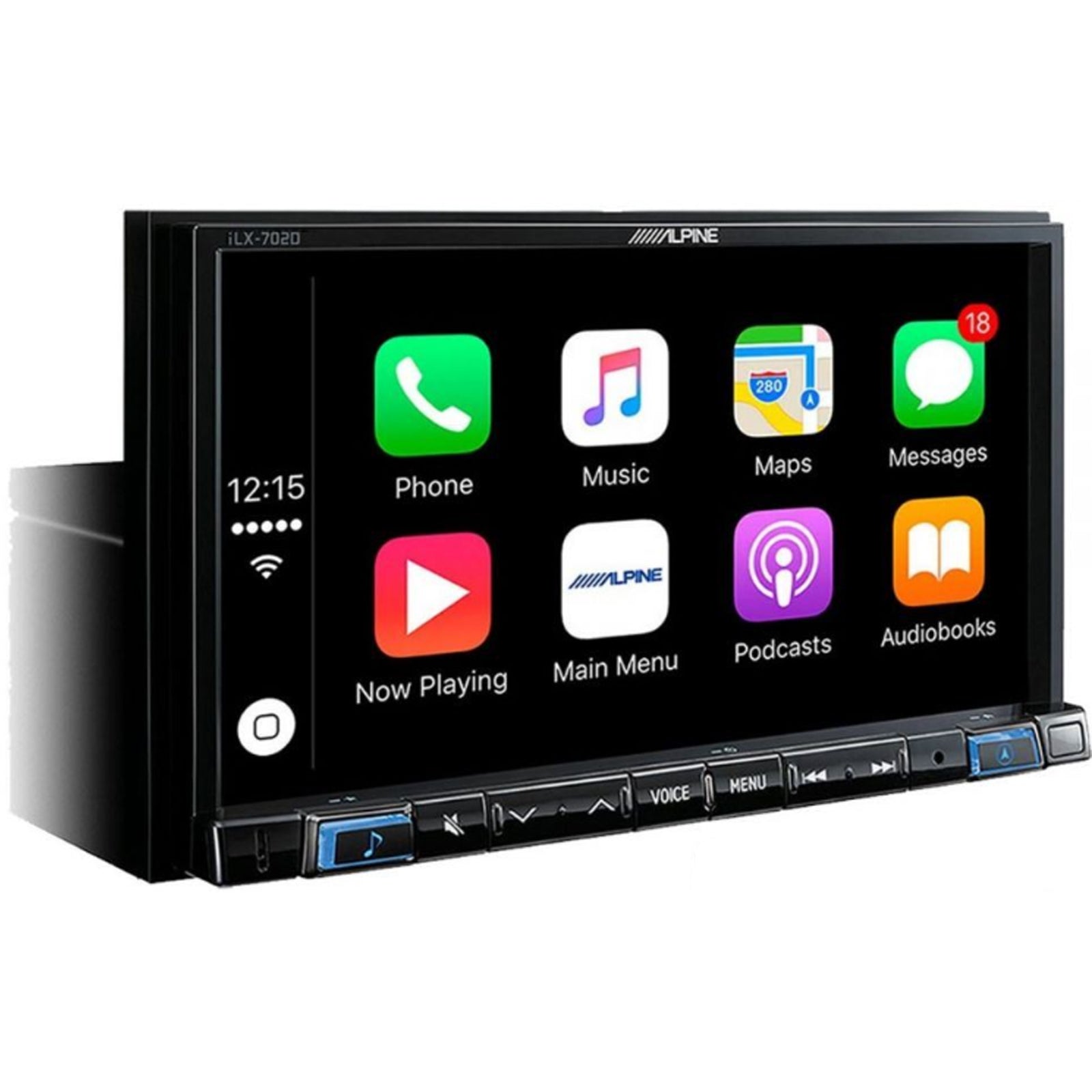 Alpine iLX-702D - 7” DAB Bluetooth Apple CarPlay Android HDMI Mechless iPhone Car Stereo