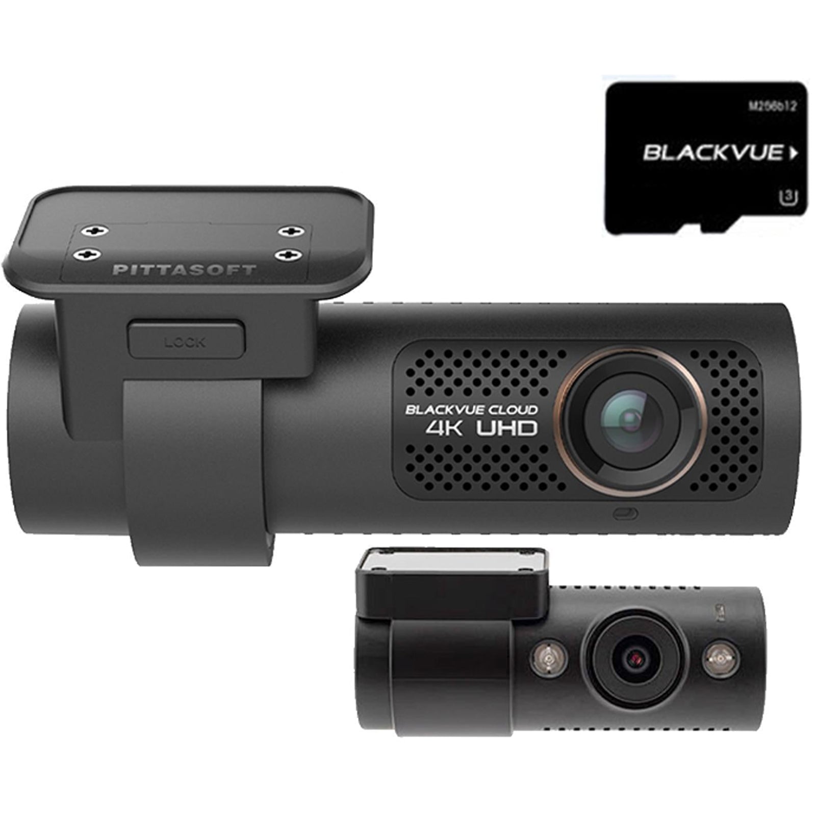Blackvue DR900X IR-2CH 64GB IR 8-MP 4K UHD Ultra Wide Font & Rear Car Dash Camera WIFI Cloud @30fps Rear Camera @60fps Front Camera